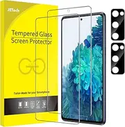 JETech Screen Protector for Samsung Galaxy S20 FE 6.5-Inch with Camera Lens Protector, Tempered Glass Film, Fingerprint ID Compatible, HD Clear, 2-Pack Each