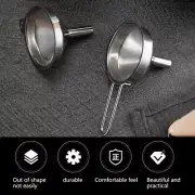 1Pc Funnel Stainless Steel Filling Hip Flask Beer Liquid Oil Tools Small Mouth
