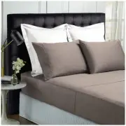 Royal Comfort 1200 Thread Count Balmain Bamboo Queen Sheet Set Pewter
