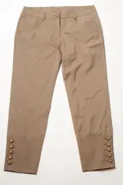 Roberto Cavalli Class Cotton Polyamide Brown Pants US 8