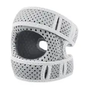 Patella Knee Brace Shock-Absorbing Adjustable Knee Compression Straps Breathable Knee Support Pad for Arthritis Pain Relief Workout grey