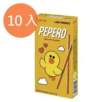 在飛比找樂天市場購物網優惠-樂天LOTTE PEPERO巧克力夾心棒 50g (10盒)