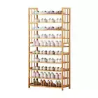 10Tiers Bamboo Shoe Rack