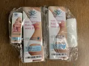 Aroma Trees Non Woven Full Body & Facial Wax Strips 100 Ct Each 400 total NEW