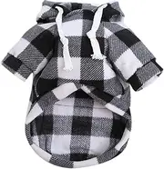 Qianly Dog Hoodie Dog Sweatshirt Custume Soft with Zipper Pocket Warm Dog Outfit Dog Clothes Sweater for Small Medium Large Dog Cat, 2XL