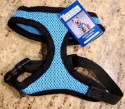 Casual Canine - Dog Puppy Soft Harness - Breathable Mesh - Pastel Blue Small S