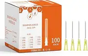 Disposable Luer Lock Needle 100Pack (20G-1IN)
