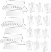 Tofficu 1set Portable Hanging File Folder Tabs PVC Labels Clips Paper Inserts for Easy Organization Home Office Classroom