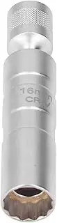 3/8 Universal 12 Point Spark Plug Socket, Chrome Steel Socket for Quick and Secure Fixing, Portable Design for Versatile Use, Flexible Rotation with Secure Fixing (16mm / 0.63in)