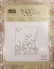 Stampin Up! Textured Impressions Elegant Lines-Sizzix Big Shot-Retired NEW NWT
