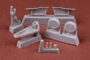 SBS 1/24 Supermarine Spitfire Retractable Tailwheel for Airfix Mk.IX
