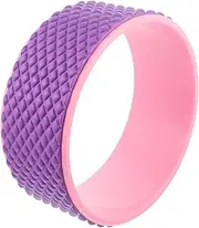 Kisangel 1pc Yoga Wheel Roller Massage Wheel for Yoga Fitness Backbend Wheel Back Wheel Yoga Assist Wheel Back Bend Circle Wheel Yoga Balance Circle Open Back Plastic Tool 3D