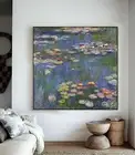 Monet - Classic water lily Canvas Print Framed Wall Art Home Decor