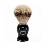 Parker Safety Razor Deluxe 100% SILVERTIP BADGER Shaving Brush - Black Handle