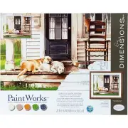 73-91742 Lazy Dog Days Paint by Numbers Kit, 20'' x 16"