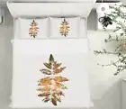 3D Yellow Leaves 3593NA Bed Pillowcases Quilt Cover Duvet Boris Draschoff Fay