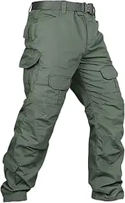 [AKARMY] Men's Hiking Pants Camo Travel Pants Lightweight Work Pants Outdoor Work Cargo Pants Multi-Pocket Workwear
