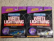 Johnny Lightning WHITE LIGHTNING DRAGSTERS Blue & White Mantis Funny Cars 1997