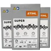 23RS 81 DL 3 pcs x STIHL .325″ 1.3 mm Chain for 20"/50 cm bar OEM 3690 005 0081