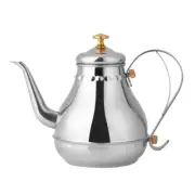 New 1.2L Stainless Steel Gooseneck Pour Coffee Drip Kettle Tea Filter AC