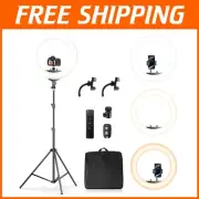 Versatile 22" Ring Light for Makeup & Tattooing with Bluetooth Remote Control