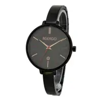 在飛比找ETMall東森購物網優惠-MANGO 簡約優雅不鏽鋼練錶-MA6721L-BK(黑色/