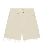 Frame The Timeless High Rise Shorts 24,25,26,27,28 milkshake color