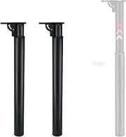 Adjustable Table Legs, Folding Metal Adjustable Height Desk Legs, Furniture Legs for DIY Computer Table, Office Desk, Kitchen Table, Bar Feet, with Screws (2PCS-45-70cm（17.7-27.5in）,Black)