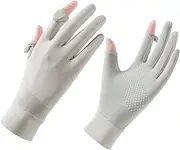 YJZQ Women's Soft Summer Gloves, UV Protection Gloves, Breathable Touchscreen Gloves, Non-Slip Riding Gloves, Comfortable Sports Gloves for Cycling, Golf, Travel
