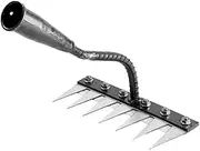 Garden Weeding Rake,Iron Weeding Rake for Dethatching, Iron for Gardening and, Tool, Long Handle