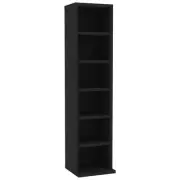 Cd Cabinet Black 21X20x88 Cm Engineered Wood Wood CD & Video Racks