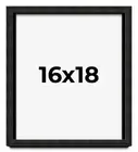 16x18 Shadow Box Black Rustic Barnwood Display Frame | 1.125 Inch Deep | 0.875