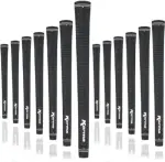 Karma Velour Black Midsize Golf Grips (+1/32'') – 13 Pack, Comfortable & Durable