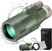 K&F Concept 12X50 HD Monocular, Waterproof IP68 10 Meters Monocular Telescope wi