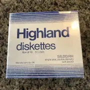 HIGHLAND Diskettes Box Of 10/5.25” New Old Stock Unopened In Orig Shrink Wrap