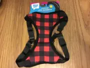 Brand New "Play On" Red Check Comfort Step-in Dog Harness Small Up To 18 lbs
