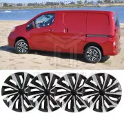 15" Set of 4 Wheel Covers Snap On Hub Caps for Nissan NV200 Cargo Van R15 Tire