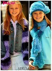Sirdar Girls Hats & Scarves Knitting Pattern 2165 DK