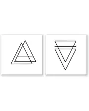 Ready2HangArt Ink Letter Love XV & XVI Wrapped Canvas Wall Art Set