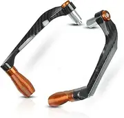 Handlebar Brake Clutch Lever Hand Guard Motorcycle Handlebar Brake Clutch Lever Guard for KA&WA&SA&KI for NI&NJ&A 250R 300 400 650R 1000 ZX10R ER6N Z750 Z800 Z900(Orange)