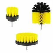 Scrubber Grout Power Cleaning Drill Brush Tub Cleaner Combo Tool Kit Yellow