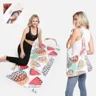 ComfyLuxe Mixed Fruit Pattern 2-IN-1 Beach Towel & Tote Bag