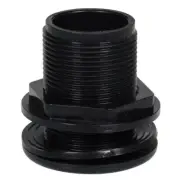 Lifegard Aquatics 1 inch All FPT Bulkhead Black