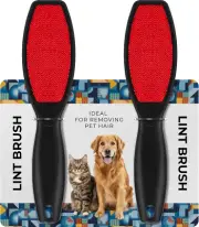 DecorRack (2 Pack) Double-Sided Lint Brushes, Pet Hair Remover Brush for Clot...