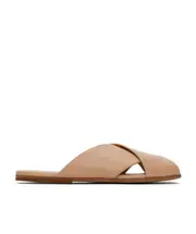 flat leather mules 35 Nude