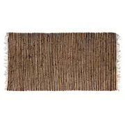 Maine & Crawford Kintamani 180cm Jute Suede Rug Floor Mat Home Carpet Brown
