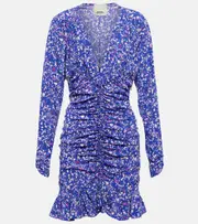 [Isabel Marant] Isabel Marant Lara printed silk-blend minidress AU 10 pink