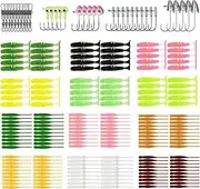 Labymos 216pcs Fishing Lures Kit Set Fishing Lures Baits Barrel Swivels Jig Hooks Tackle Set