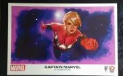CAPTAIN MARVEL ART PRINT STGCC Limited Edition ~ Signed ADAM HUGHES 13"x19"