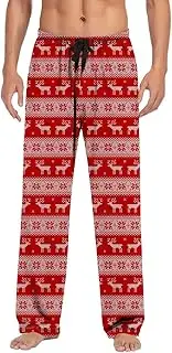 [Generic] Bedroom with Casual Pants Pajama Pants With Drawstring And Pockets Memory Foam Plush